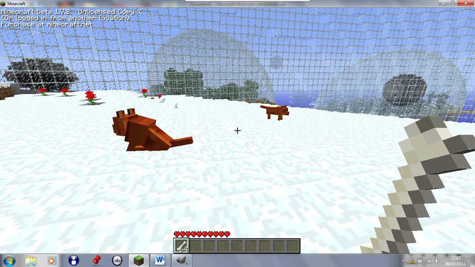 tame pet fox texture Minecraft Mod